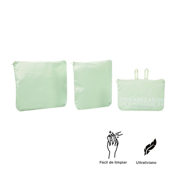 Organizador de viaje Packing Cube X6 - verde Tarmac image number 3