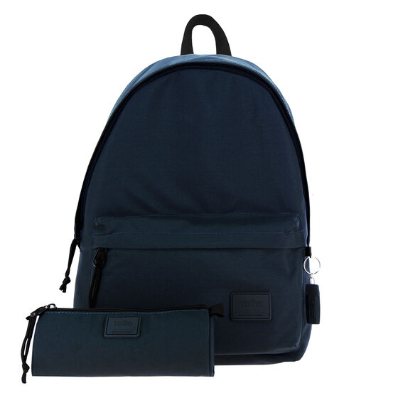 Pack mochila + estuche color azul oscuro - Kalex image number 1