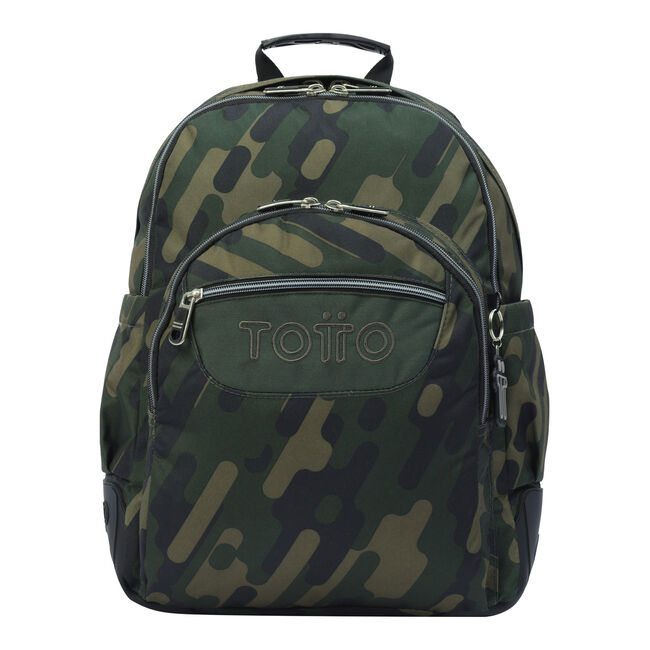 Trueno Miau miau Lengua macarrónica Mochila escolar verde militar - Crayoles - Verde | Totto.es