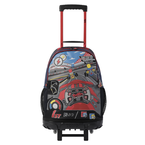 Mochila escolar grande con ruedas - Gokart image number 1