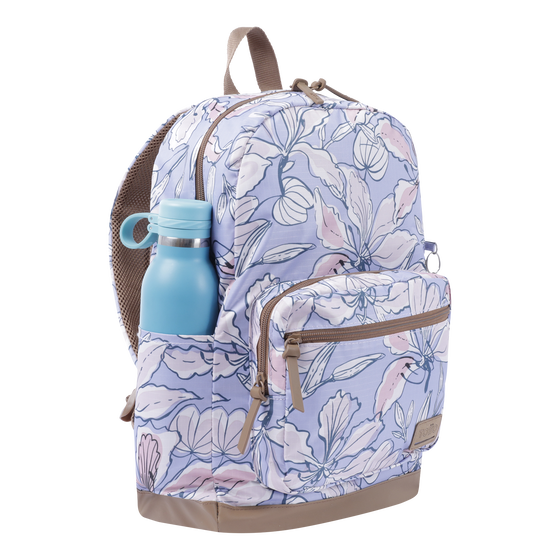 Mochila urbana morado y flores rosas - Tocax image number 4