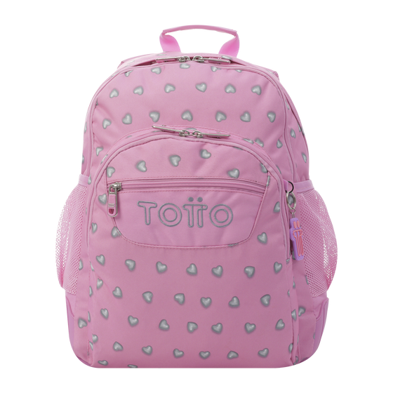Mochila Crayoles - Corazones rosas image number 1