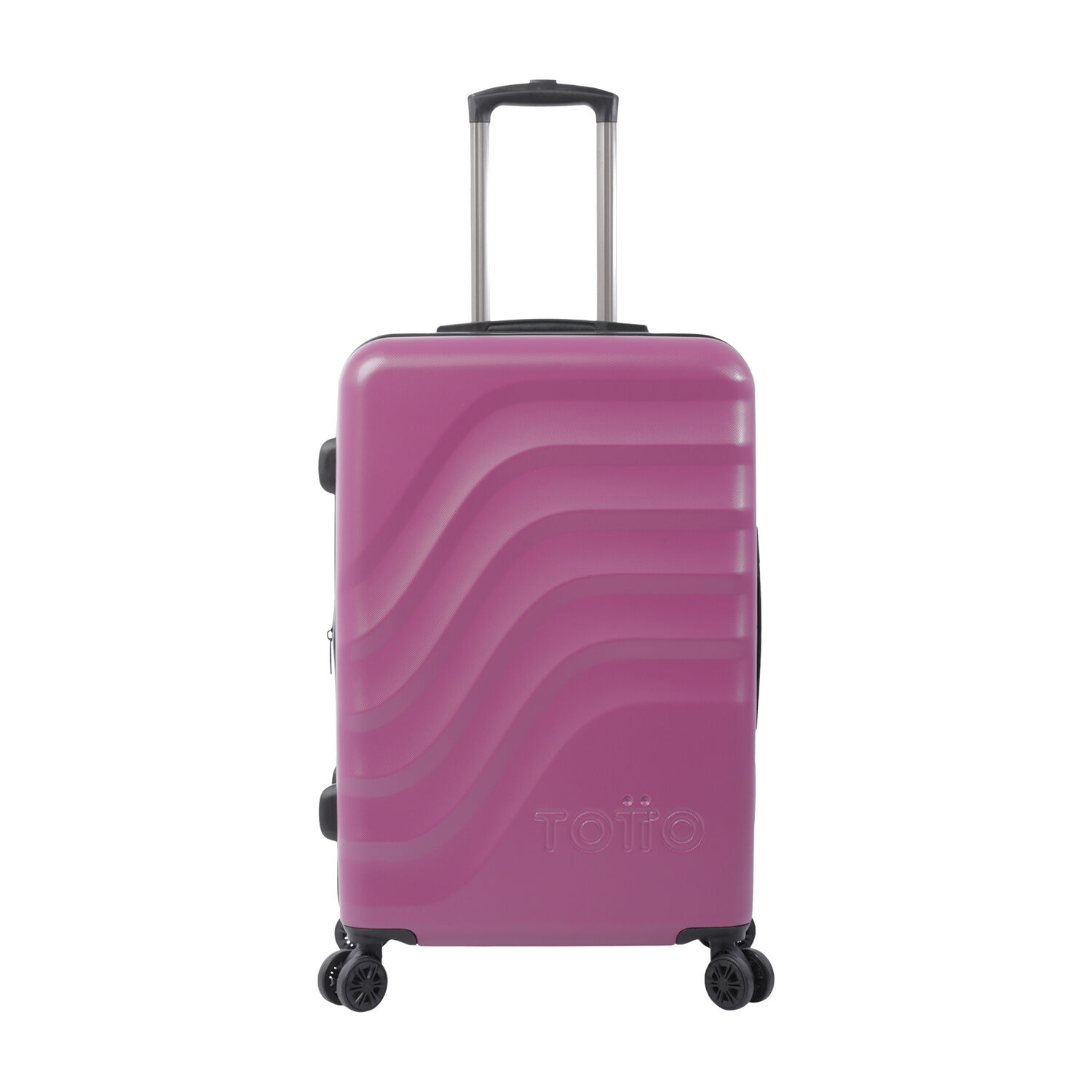 Maleta trolley mediana color rosa Bazy Rosa Totto.es