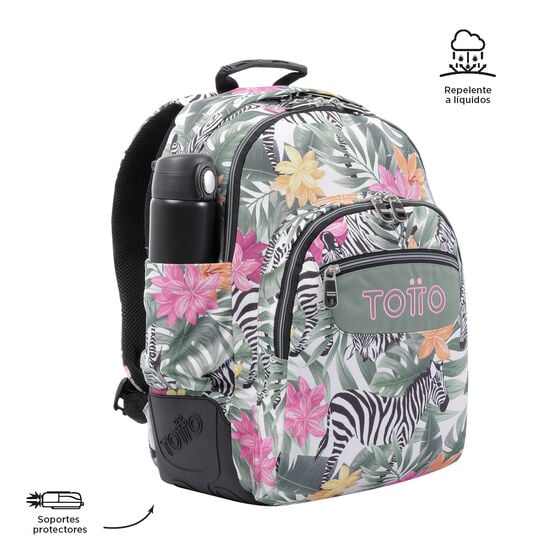 Mochila Crayoles - Tropical cebras image number 7