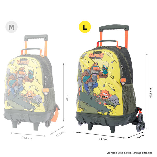 Mochila escolar con ruedas grande de cartoons - Brawlmaster image number null