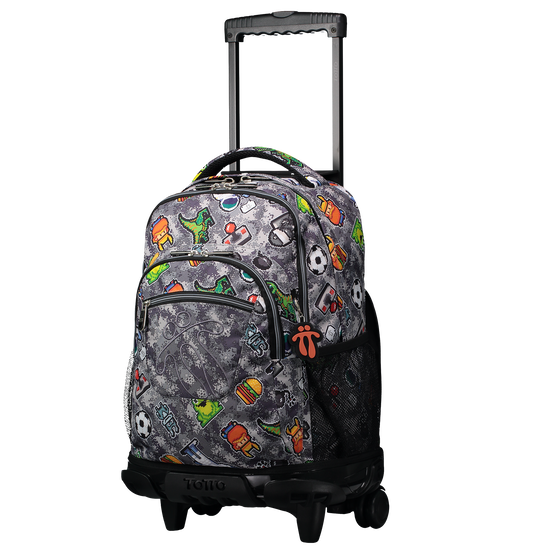 Mochila escolar con ruedas Renglones - 1YX image number 2