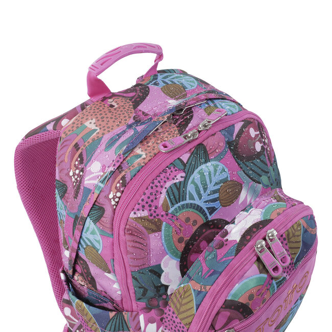 Mochila escolar tropical jaguar - Crayoles image number null
