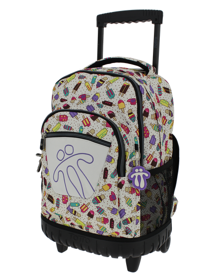 Mochila escolar con ruedas Renglones - 8BB image number 3