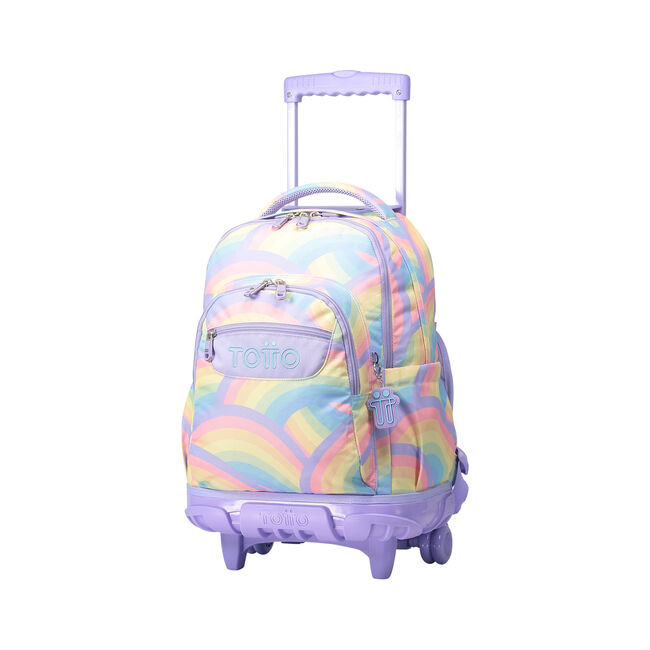 Mochila escolar con ruedas arcoíris - Renglones image number null