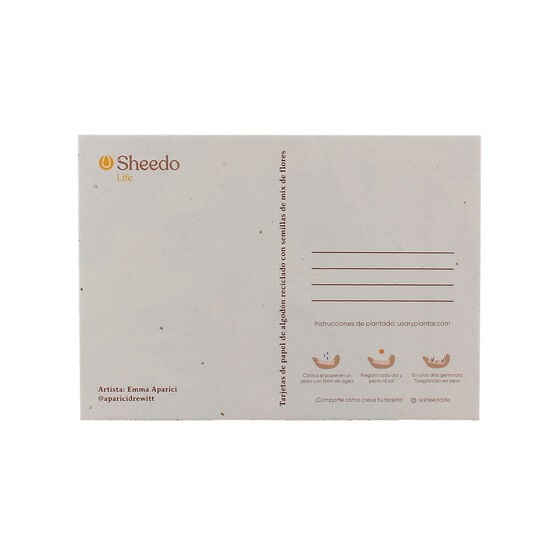 Tarjeta Eco-Friendly semillas Sheedo - Felicidades image number 2