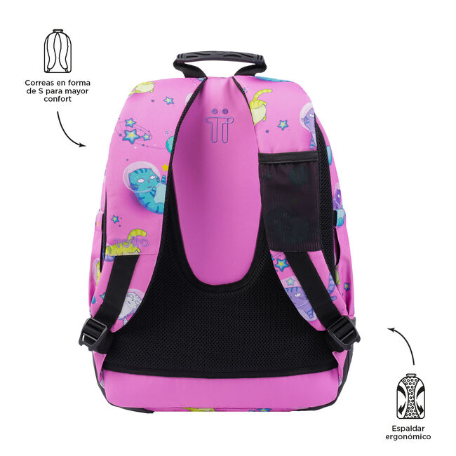 Mochila escolar gatos astronautas - Crayoles image number null