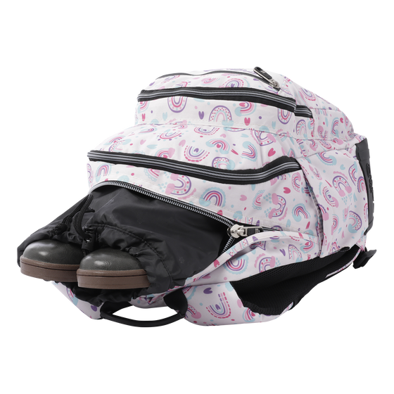 Mochila Crayoles - Arcoíris rosa image number 6