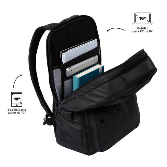 Mochila Vidco - Negro image number 4