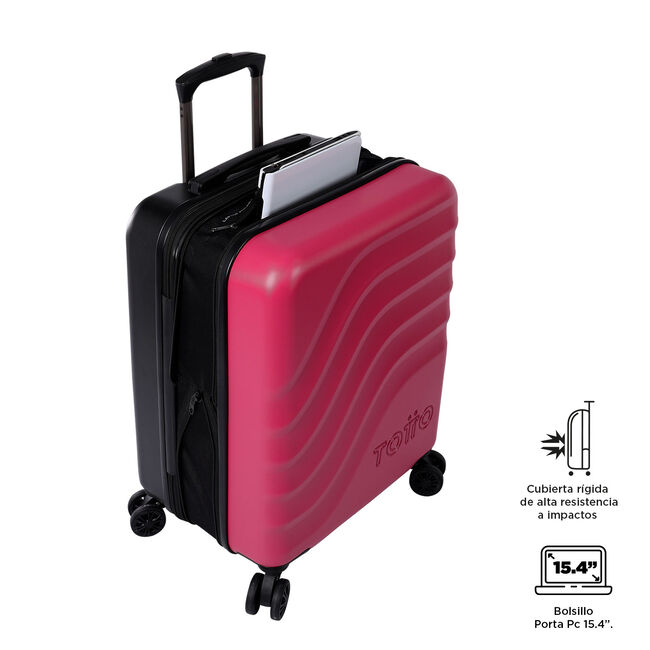 Maleta rígida expandible de cabina Deco Rose - Bazy + image number null