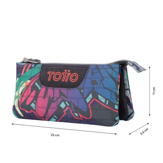 Estuche escolar tres compartimentos graffiti - Tablero image number null