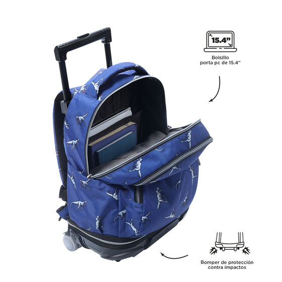 Mochila Desmontable Tiza - Dinosaurs Blue image number 6