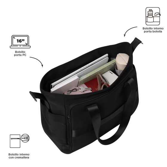 Bolso Duffle Sahara - Negro image number 5
