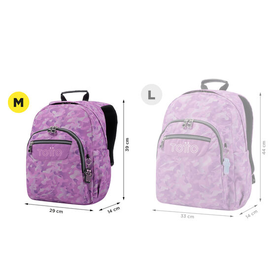 Mochila Gommas - Camuflaje rosa image number 3