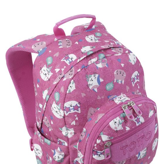 Mochila Gommas - Rosa fiesta gatitos image number 6