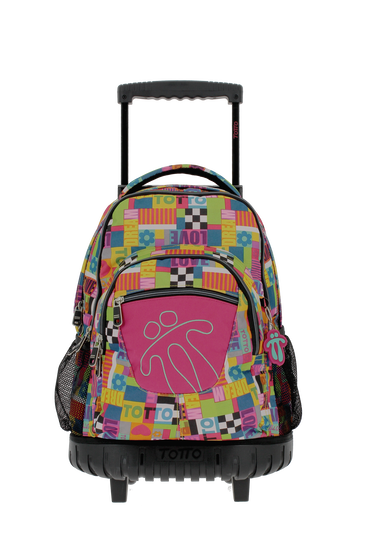 Mochila escolar con ruedas Renglones - 9P1 image number 1