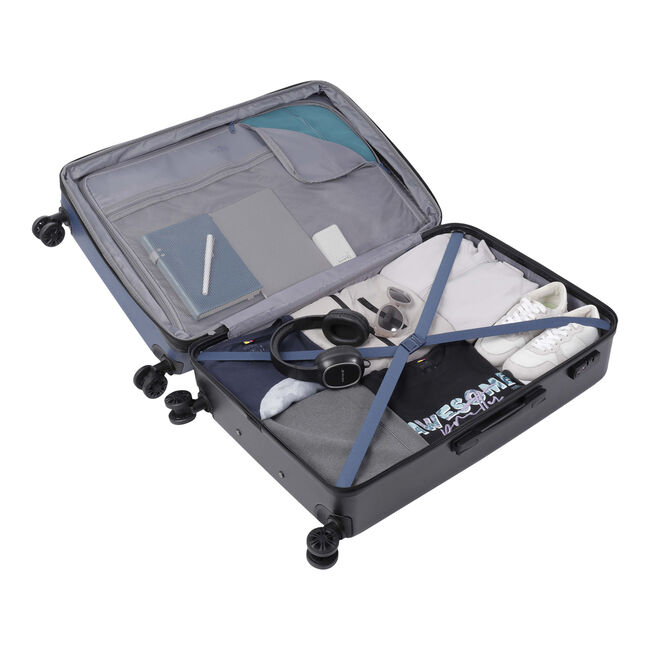 Maleta trolley grande color azul oscuro - Bazy + image number null