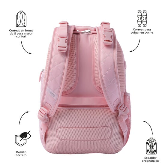 Mochila pañalera Babybao 2.0 - Peachskin image number 3
