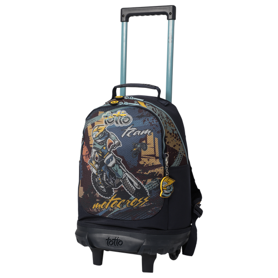 Mochila escolar pequeña ruedas - Motto Cross image number 2
