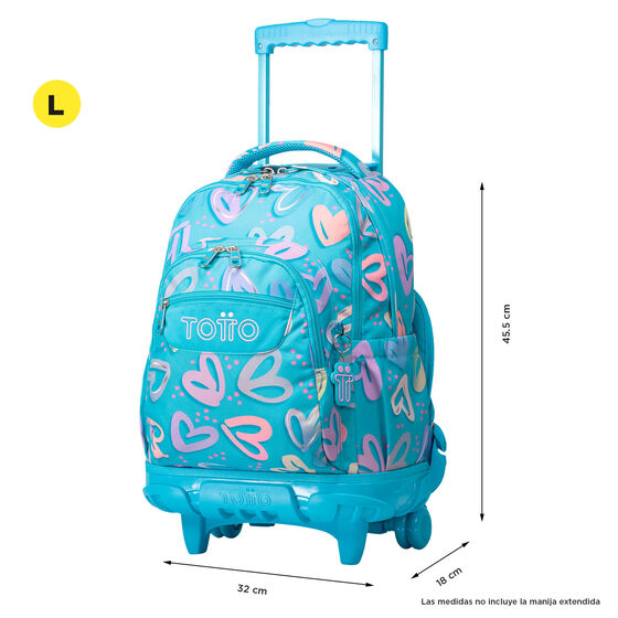Mochila Renglones - Corazones pintados image number 3