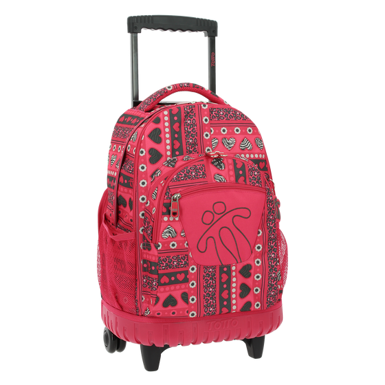 Mochila escolar con ruedas Renglones - 0IJ image number 2