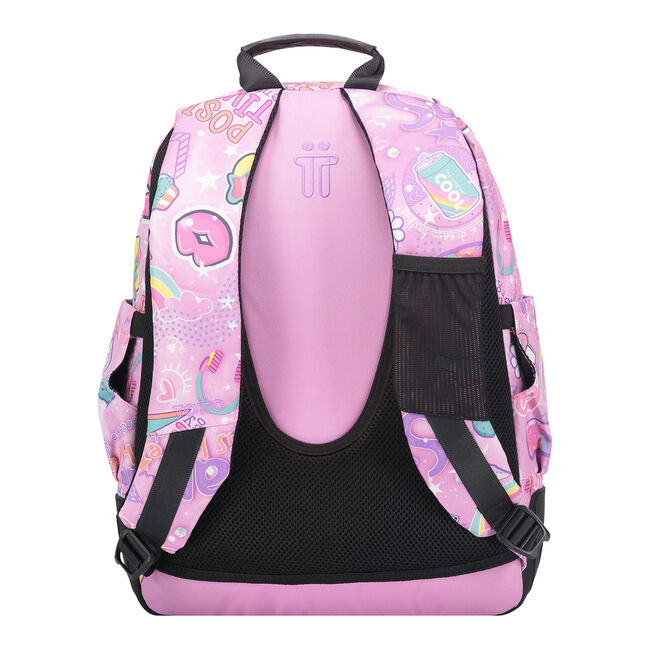 Mochila escolar rosa positive world - Crayoles - Rosa