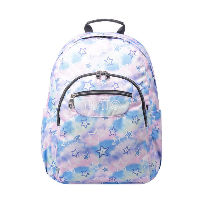 Mochila escolar adaptable a carro galaxia estrellada - Acuareles
