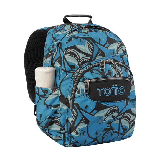 Mochila Gommas Tiburones Azul Totto.es