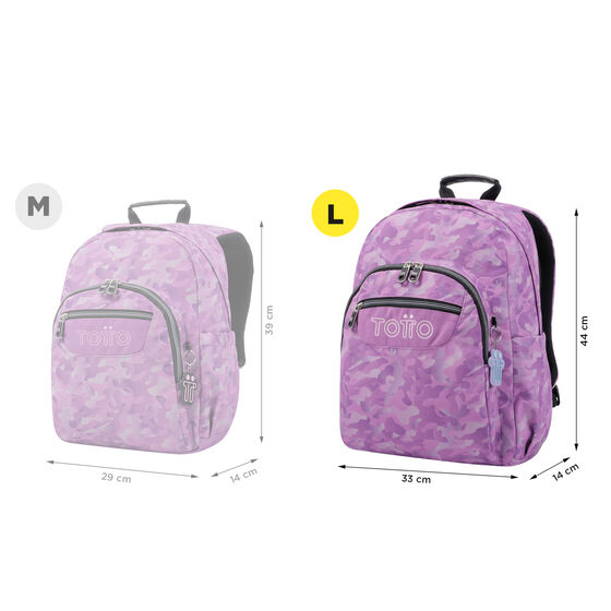 Mochila Acuarela - Camuflaje rosa image number 2