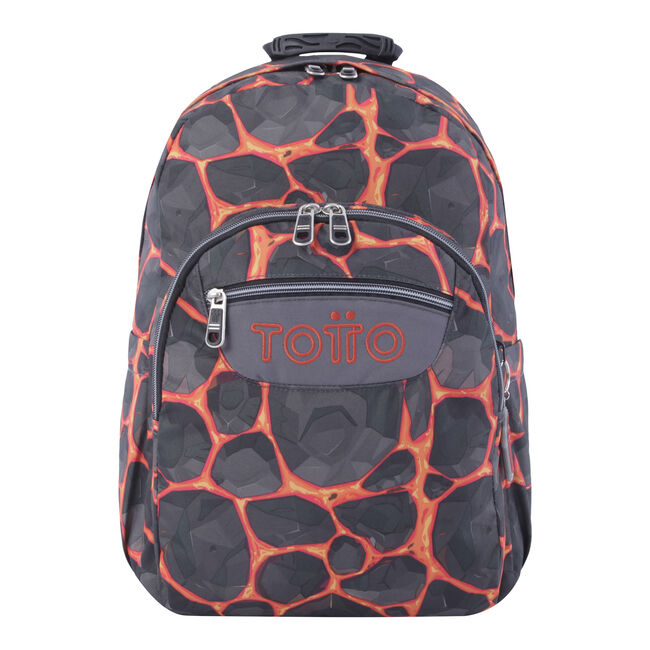 crear síndrome Sabio Mochila escolar adaptable a carro estampado rocas - Acuareles - Multicolor  | Totto.es