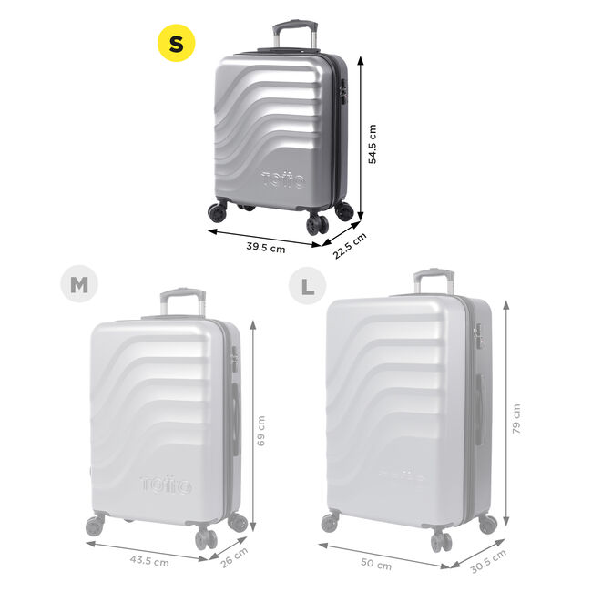 Maleta trolley cabina color gris - Bazy + image number null