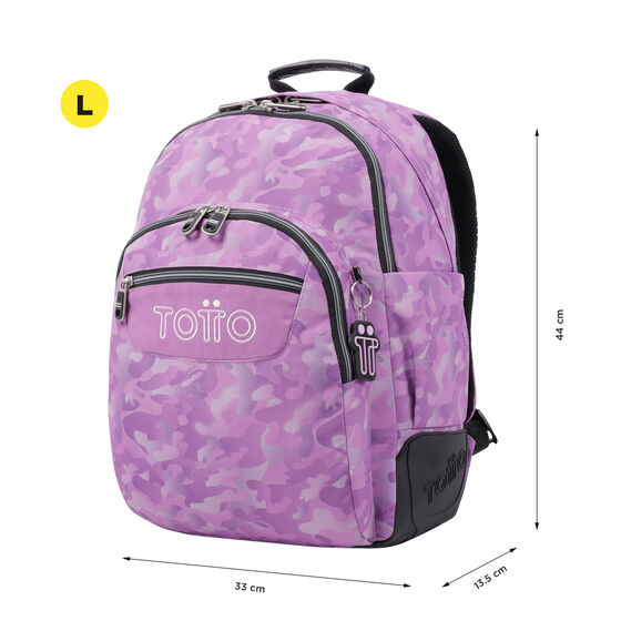 Mochila Crayoles - Camuflaje rosa image number 3