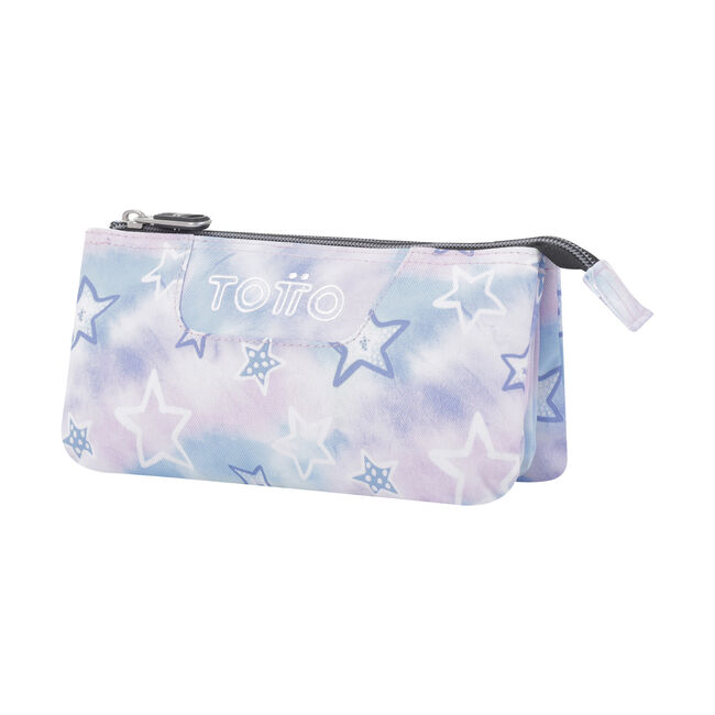 Estuche escolar tres compartimentos galaxia - Tablero - Estampado Totto.es