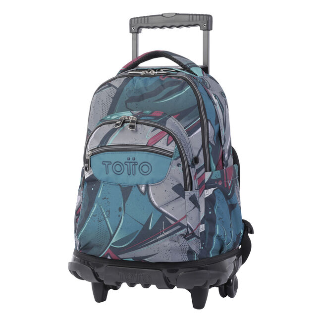 Mochila escolar con ruedas lienzo eco-friendly - Renglones image number null