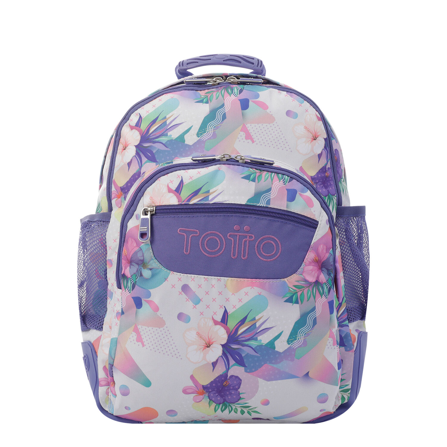 Mochila totto flores hotsell