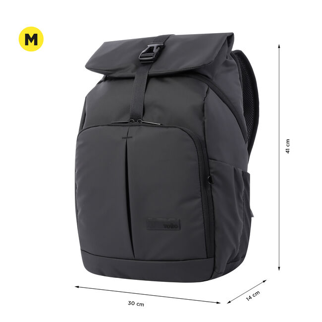 Mochila para portátil 14 color negro - Flappo image number null