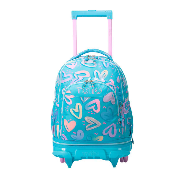 Mochila Desmontable Tiza - Corazones pintados image number 1