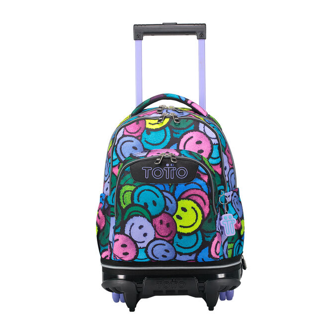Mochila escolar ruedas desmontable emojis - Tiza