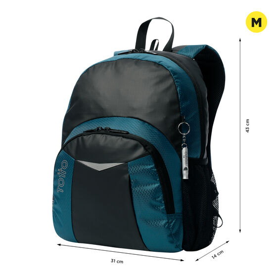 Mochila Teck 2.0 M - Negro/Azul image number 3