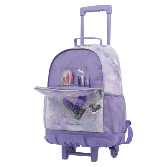 Mochila 3 Ruedas - Shiny Heart L image number 5