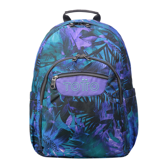Mochila Acuareles Electric nature Multicolor Totto.es
