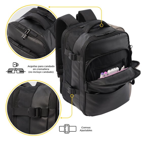 Mochila Trip - Negro image number 7