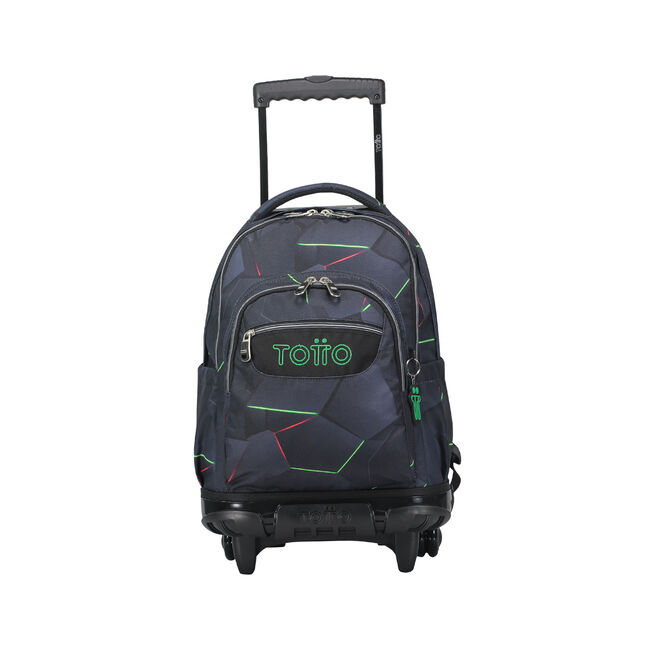 Mochila escolar con ruedas fractal - Renglones