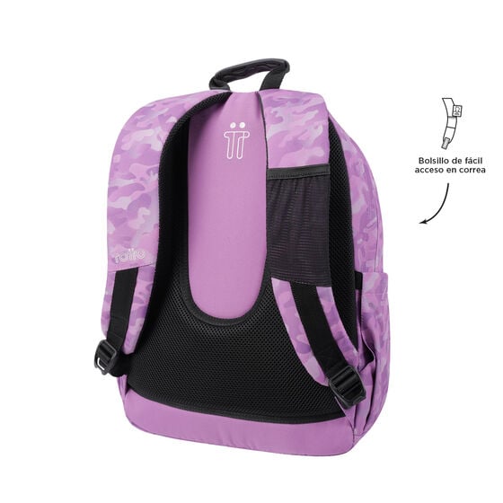 Mochila Acuarela - Camuflaje rosa image number 6