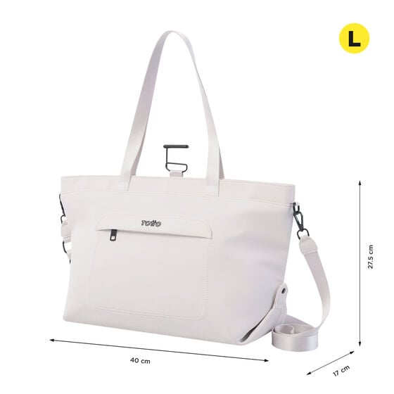 Bolso T-Bag Madrid - White Sand image number 2