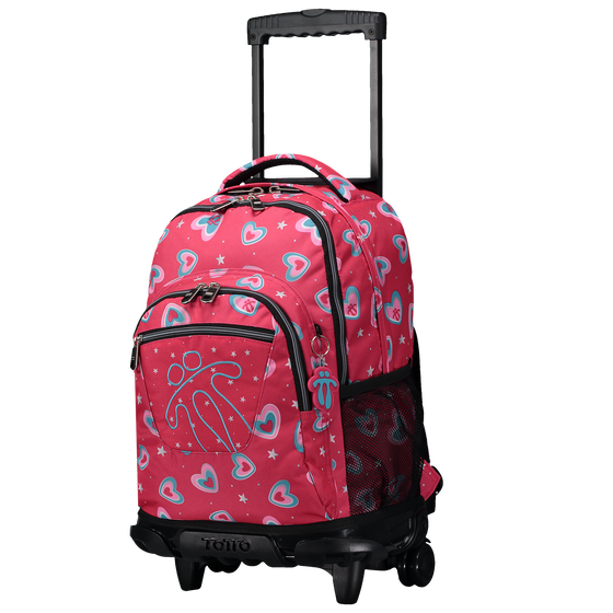 Mochila escolar con ruedas Renglones - 5I4 image number 2